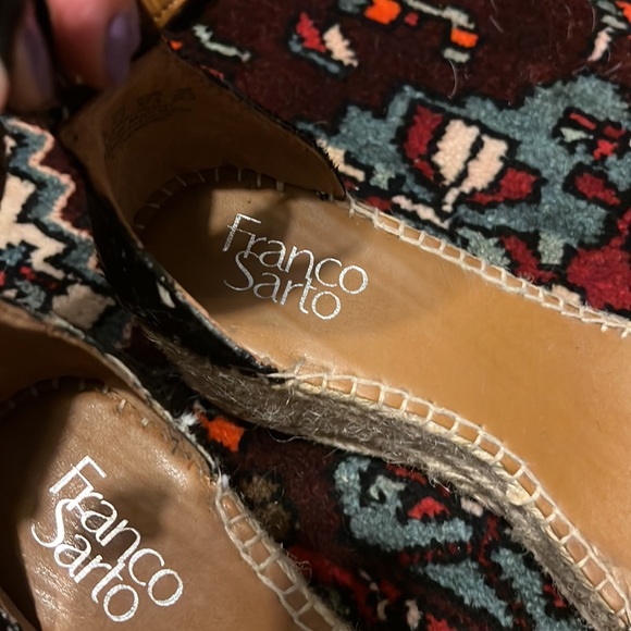 Franco Sarto Platform Animal Print Sandals - Picture 4 of 11